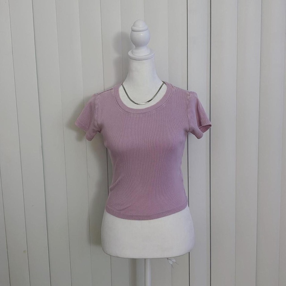 Pink Forever 21 ribbed top